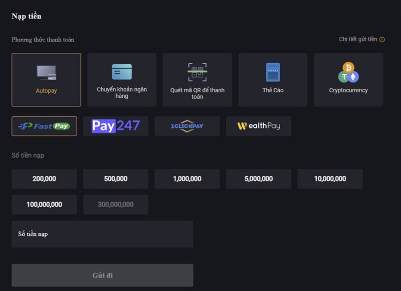 Hướng dẫn cách nạp tiền k8 đầy đủ các phương thức 12 Nạp tiền K8 – Autopay