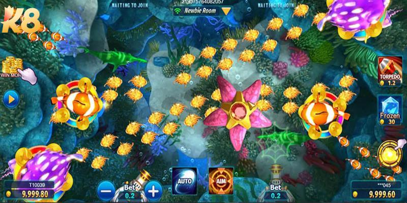 Bắn cá happy fishing - Siêu phẩm săn cá HOT nhất tại K8 8 Người chơi cần chuẩn bị vốn khủng khi cược